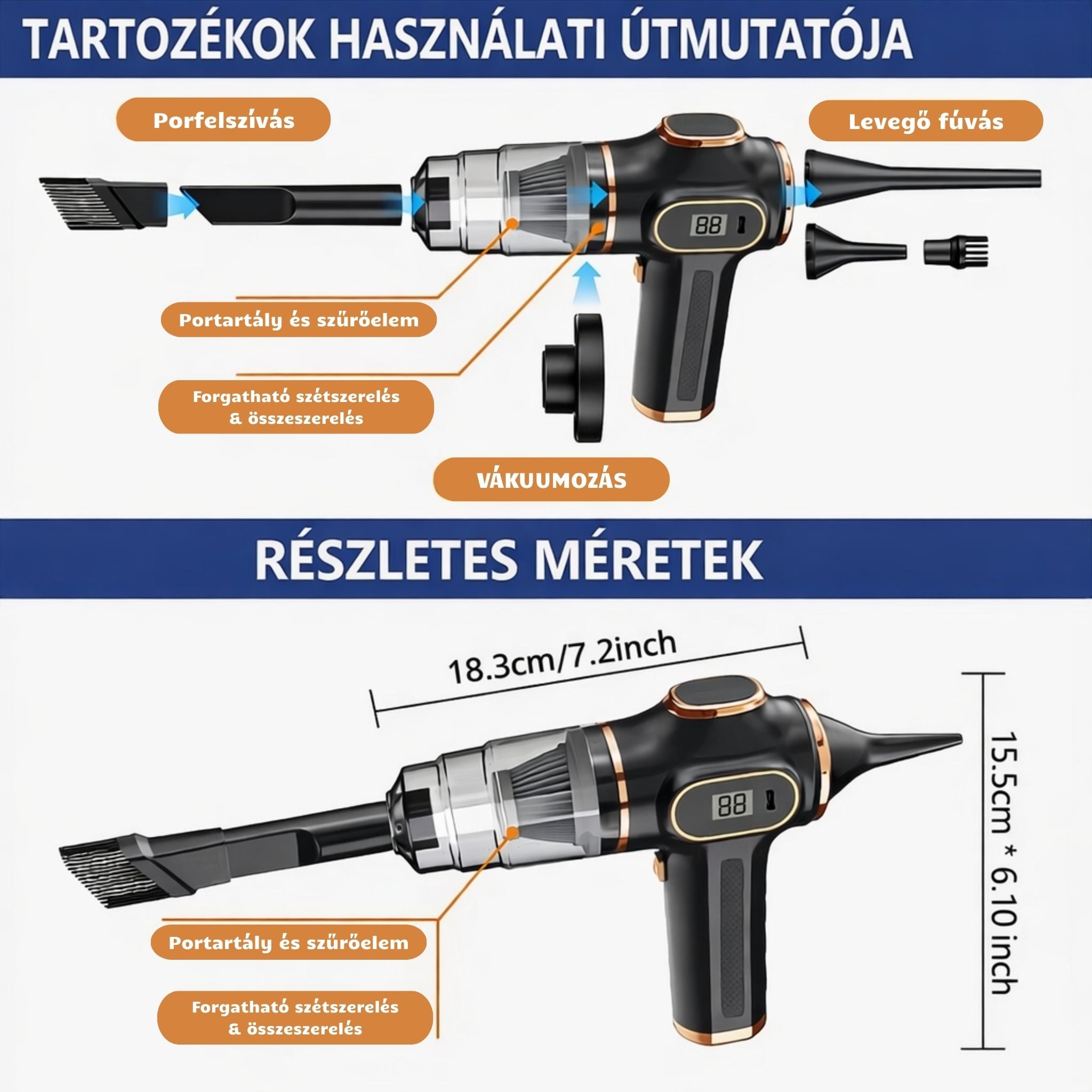 BELI kézi porszívó